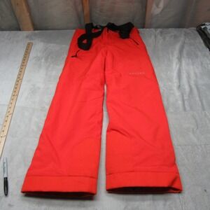Spyder Propulsion Pant Boys 18 Red Orange Suspenders Winter Gear Insulated 32x29
